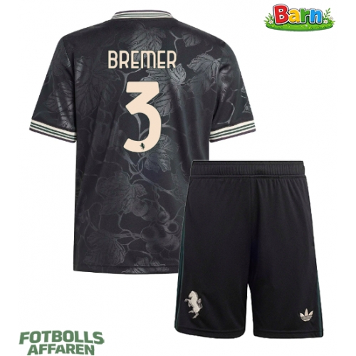 Juventus Gleison Bremer #3 Tredjeställ Barn 2025-26 Kortärmad (+ Korta byxor)